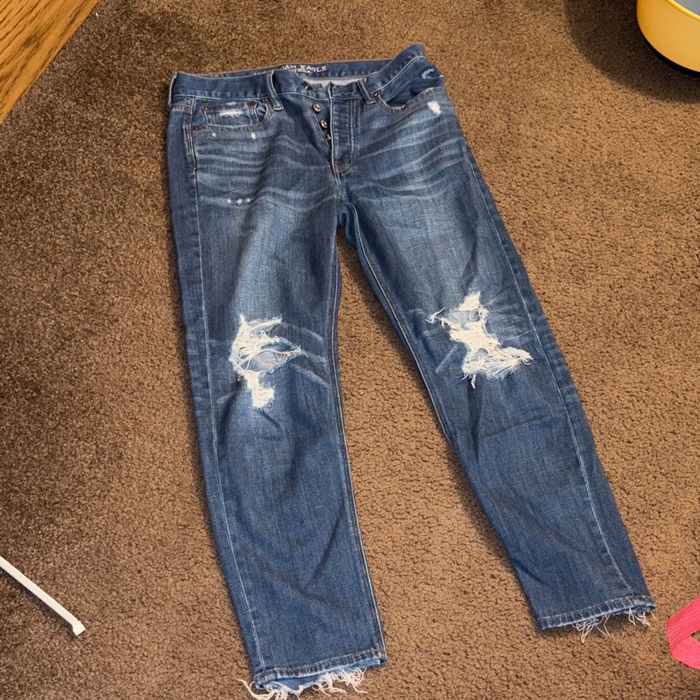 American Eagle Outfitters Vintage Hi-Rise Distressed Jean